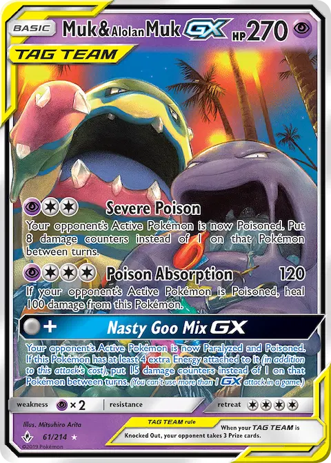 Muk & Alolan Muk GX, Unbroken Bonds 61/214