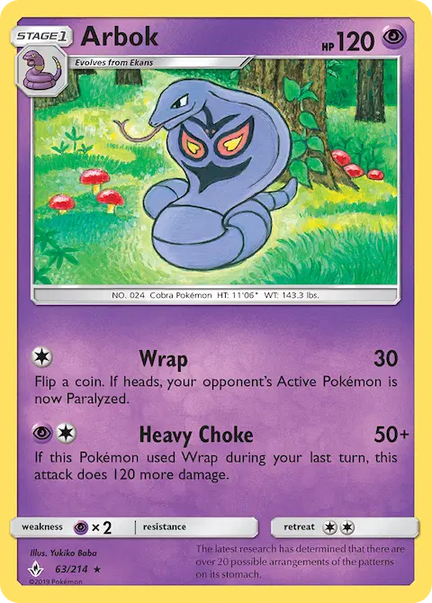 Arbok, Unbroken Bonds 63/214