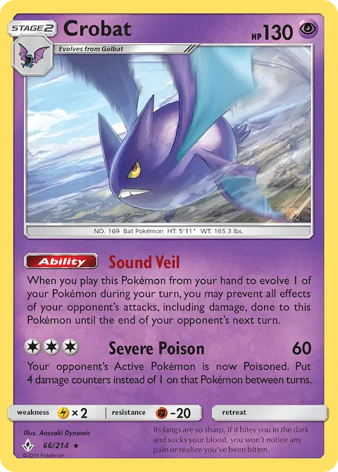 Crobat, Unbroken Bonds 66/214