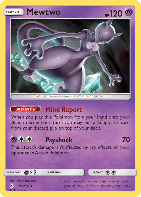 Mewtwo, Unbroken Bonds 75/214