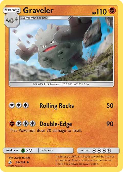 Graveler, Unbroken Bonds 88/214