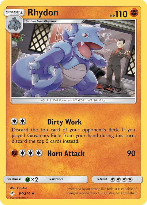 Rhydon, Unbroken Bonds 94/214