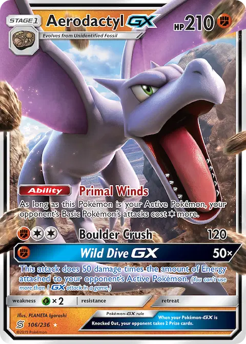 Aerodactyl GX, Unified Minds 106/236