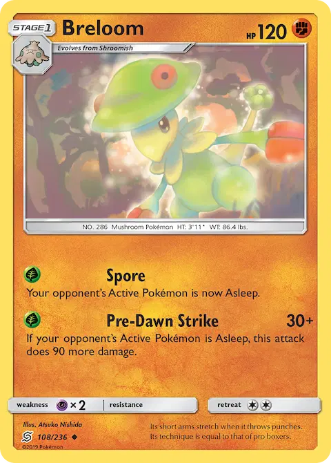 Breloom, Unified Minds 108/236
