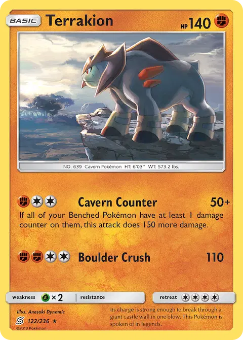 Terrakion, Unified Minds 122/236