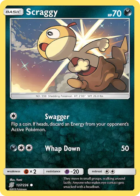 Scraggy, Unified Minds 137/236