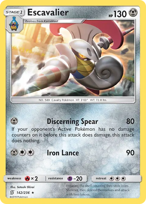 Escavalier, Unified Minds 142/236