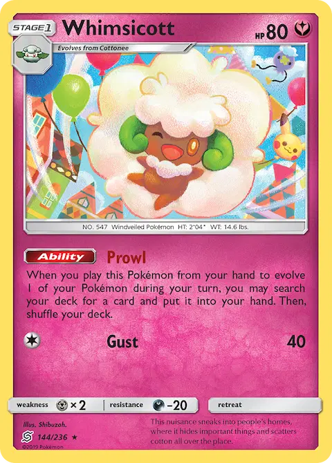 Whimsicott, Unified Minds 144/236