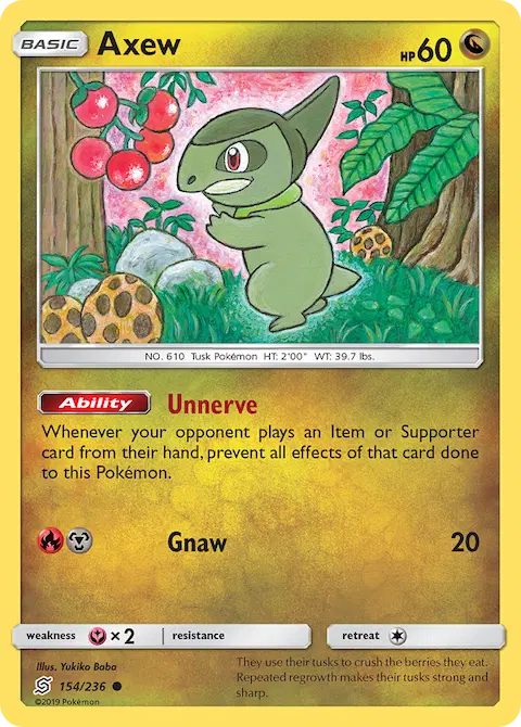 Axew, Unified Minds 154/236