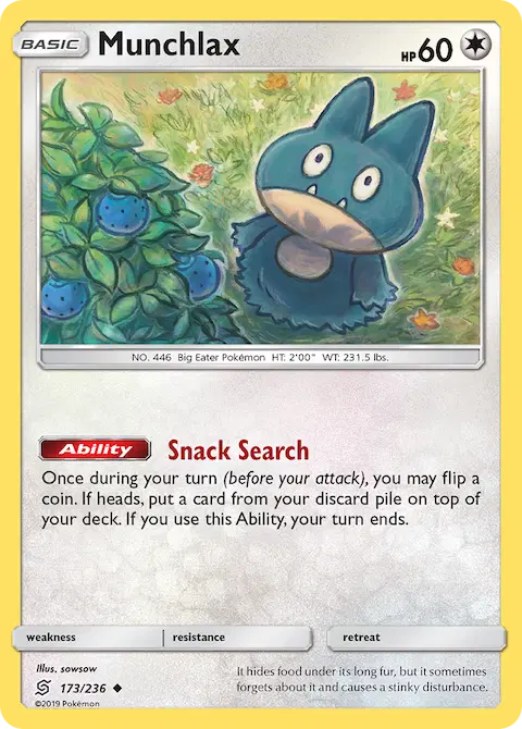 Munchlax, Unified Minds 173/236