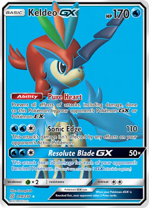 Keldeo GX, Unified Minds 219/236