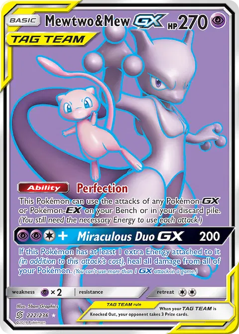 Mewtwo & Mew GX, Unified Minds 222/236