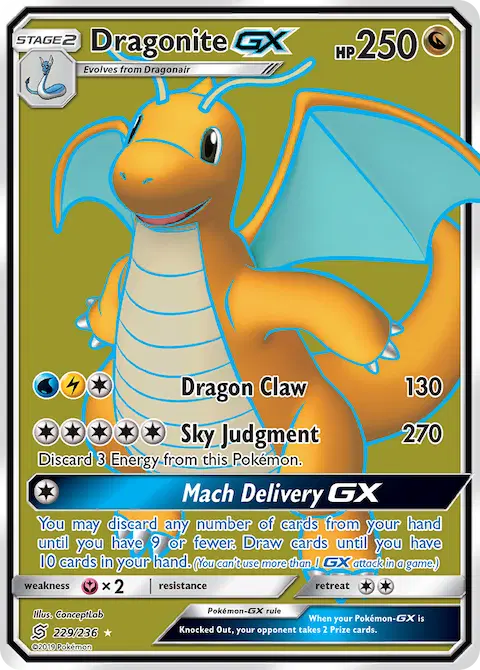 Dragonite GX, Unified Minds 229/236