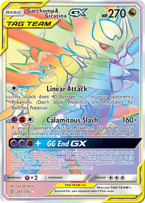 Garchomp & Giratina GX, Unified Minds 247/236