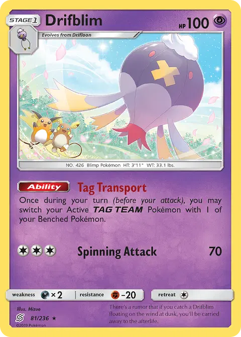 Drifblim, Unified Minds 81/236