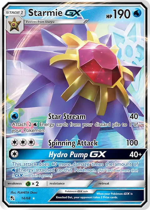 Starmie GX, Hidden Fates 14/68