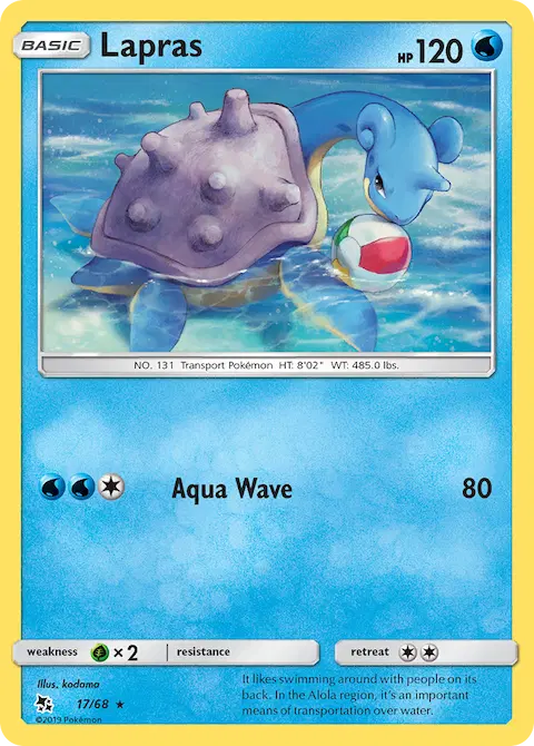 Lapras, Hidden Fates 17/68