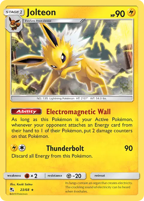 Jolteon, Hidden Fates 23/68