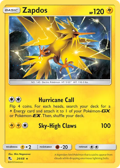 Zapdos, Hidden Fates 24/68