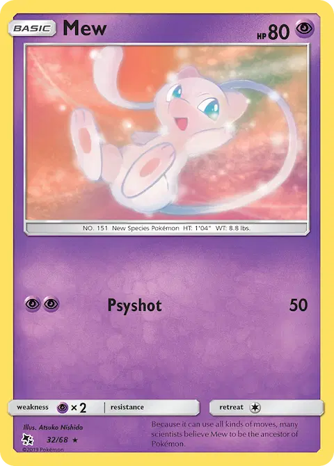 Mew, Hidden Fates 32/68
