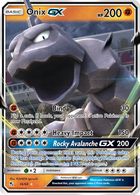 Onix GX, Hidden Fates 36/68