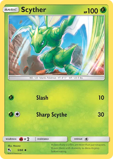 Scyther, Hidden Fates 5/68