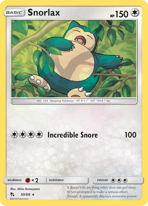 Snorlax, Hidden Fates 50/68