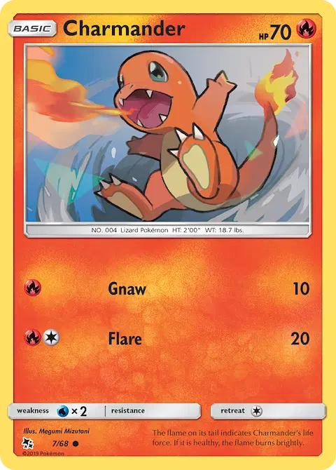Charmander, Hidden Fates 7/68
