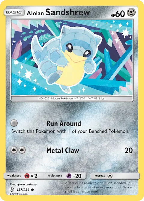 Alolan Sandshrew, Cosmic Eclipse 137/236