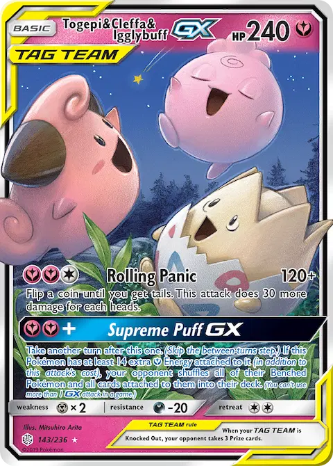 Togepi & Cleffa & Igglybuff GX, Cosmic Eclipse 143/236