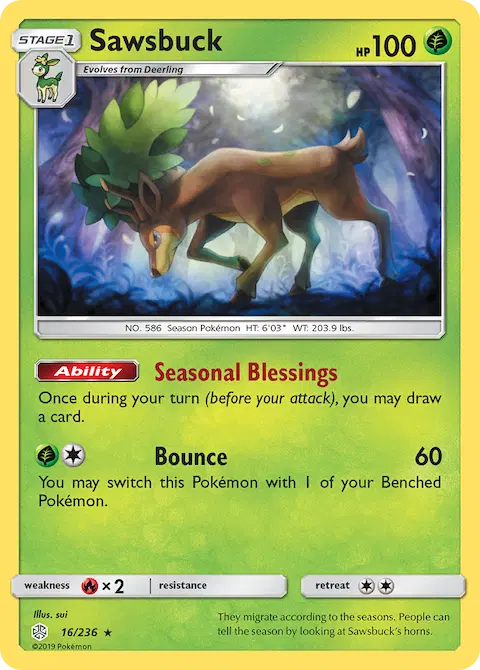 Sawsbuck, Cosmic Eclipse 16/236