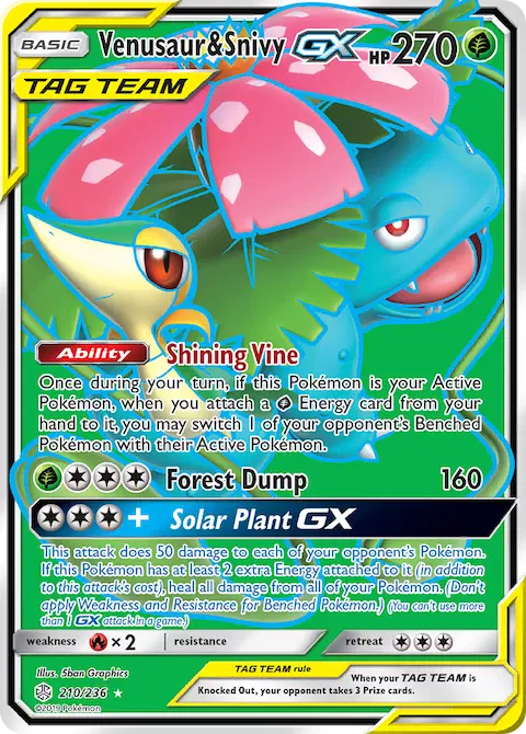 Venusaur & Snivy GX, Cosmic Eclipse 210/236
