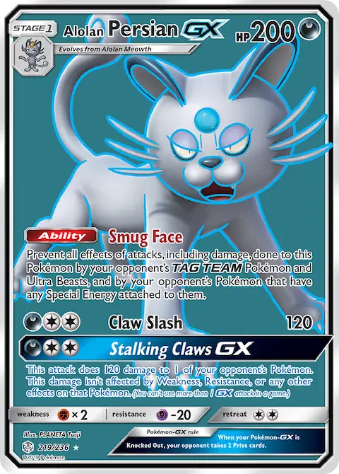 Alolan Persian GX, Cosmic Eclipse 219/236