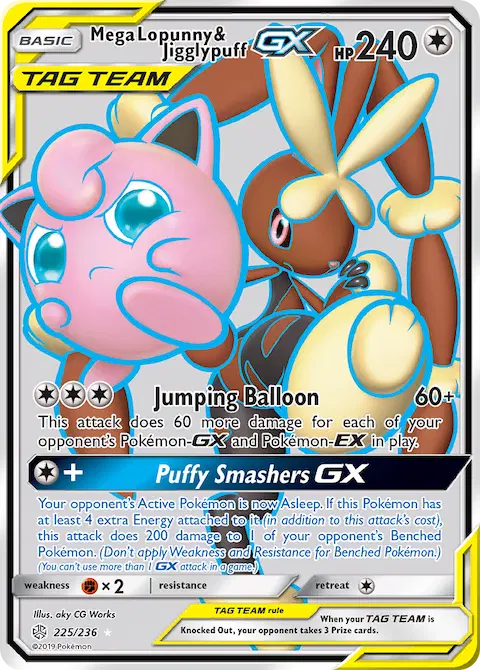 Mega Lopunny & Jigglypuff GX, Cosmic Eclipse 225/236