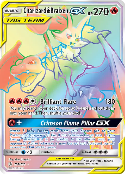 Charizard & Braixen GX, Cosmic Eclipse 251/236