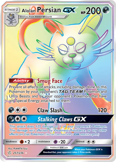 Alolan Persian GX, Cosmic Eclipse 257/236
