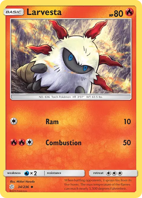 Larvesta, Cosmic Eclipse 34/236