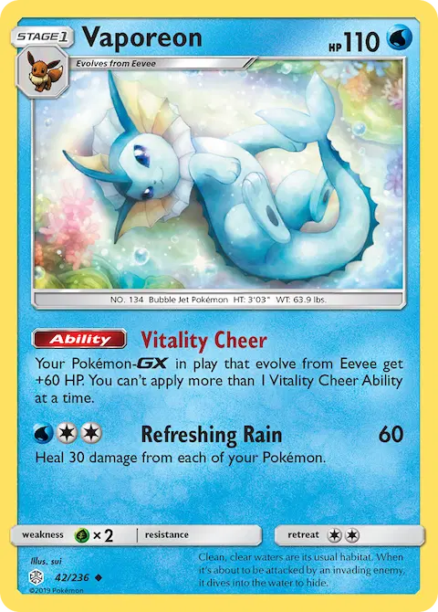 Vaporeon, Cosmic Eclipse 42/236