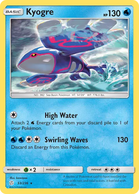 Kyogre, Cosmic Eclipse 53/236
