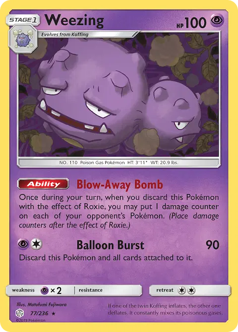 Weezing, Cosmic Eclipse 77/236