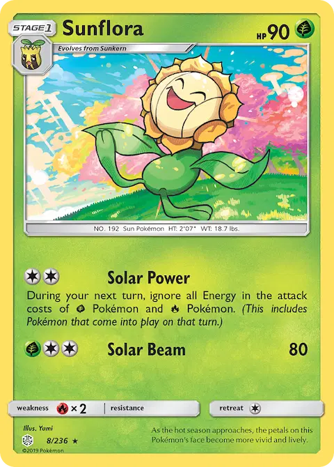 Sunflora, Cosmic Eclipse 8/236