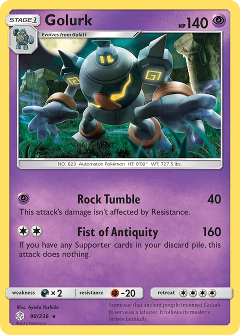 Golurk, Cosmic Eclipse 90/236