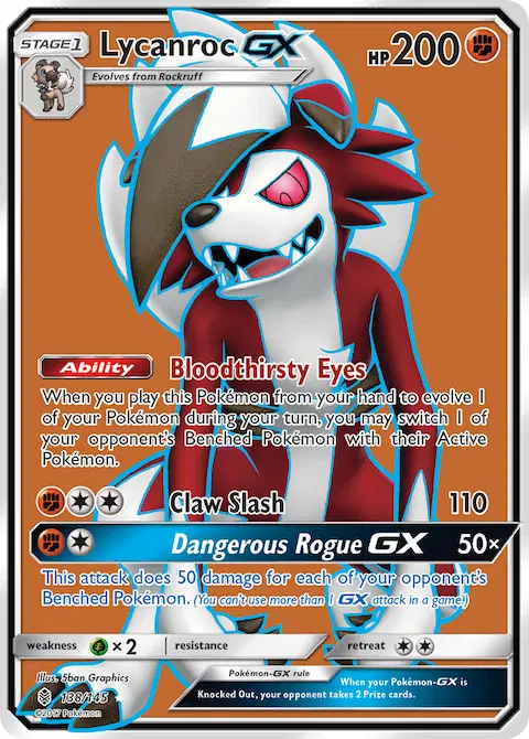 Lycanroc GX, Guardians Rising 138/145