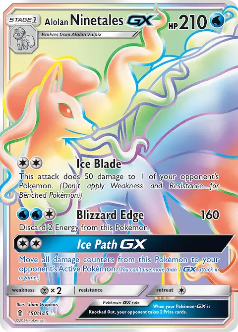 Alolan Ninetales GX, Guardians Rising 150/145