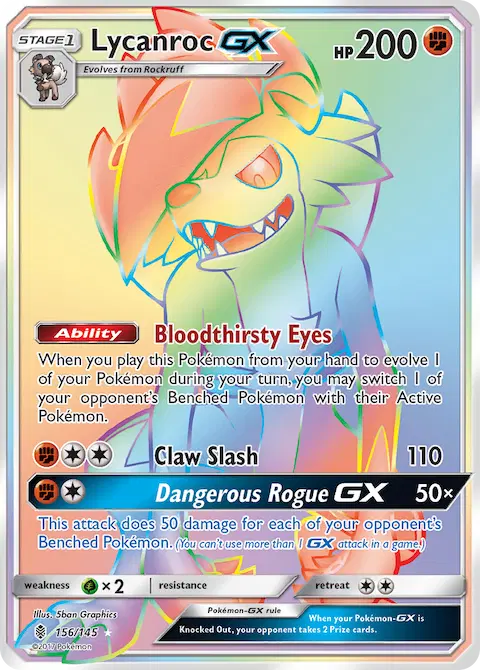 Lycanroc GX, Guardians Rising 156/145