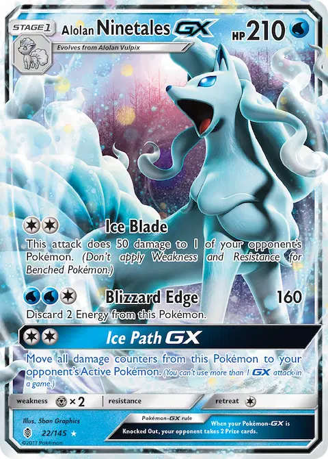Alolan Ninetales GX, Guardians Rising 22/145