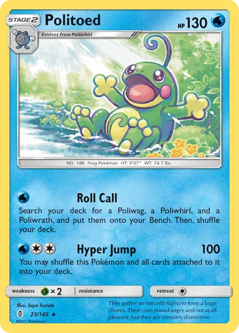 Politoed, Guardians Rising 25/145