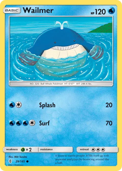 Wailmer, Guardians Rising 29/145
