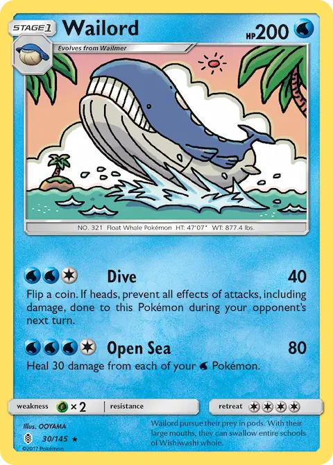 Wailord, Guardians Rising 30/145