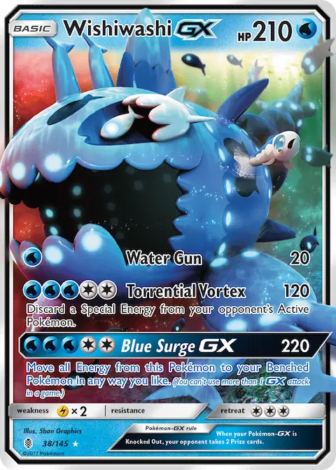 Wishiwashi GX, Guardians Rising 38/145
